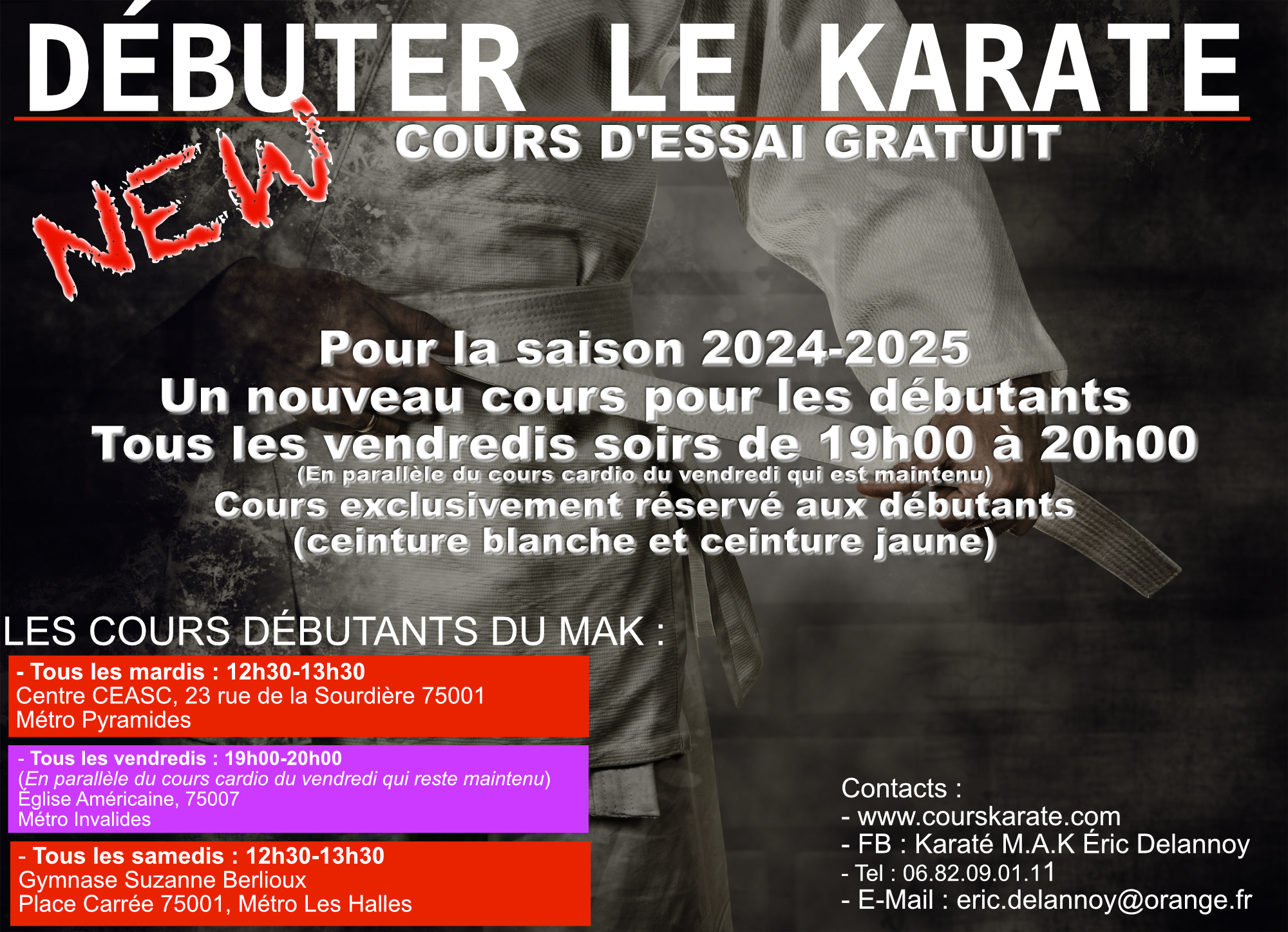 Karate débutants